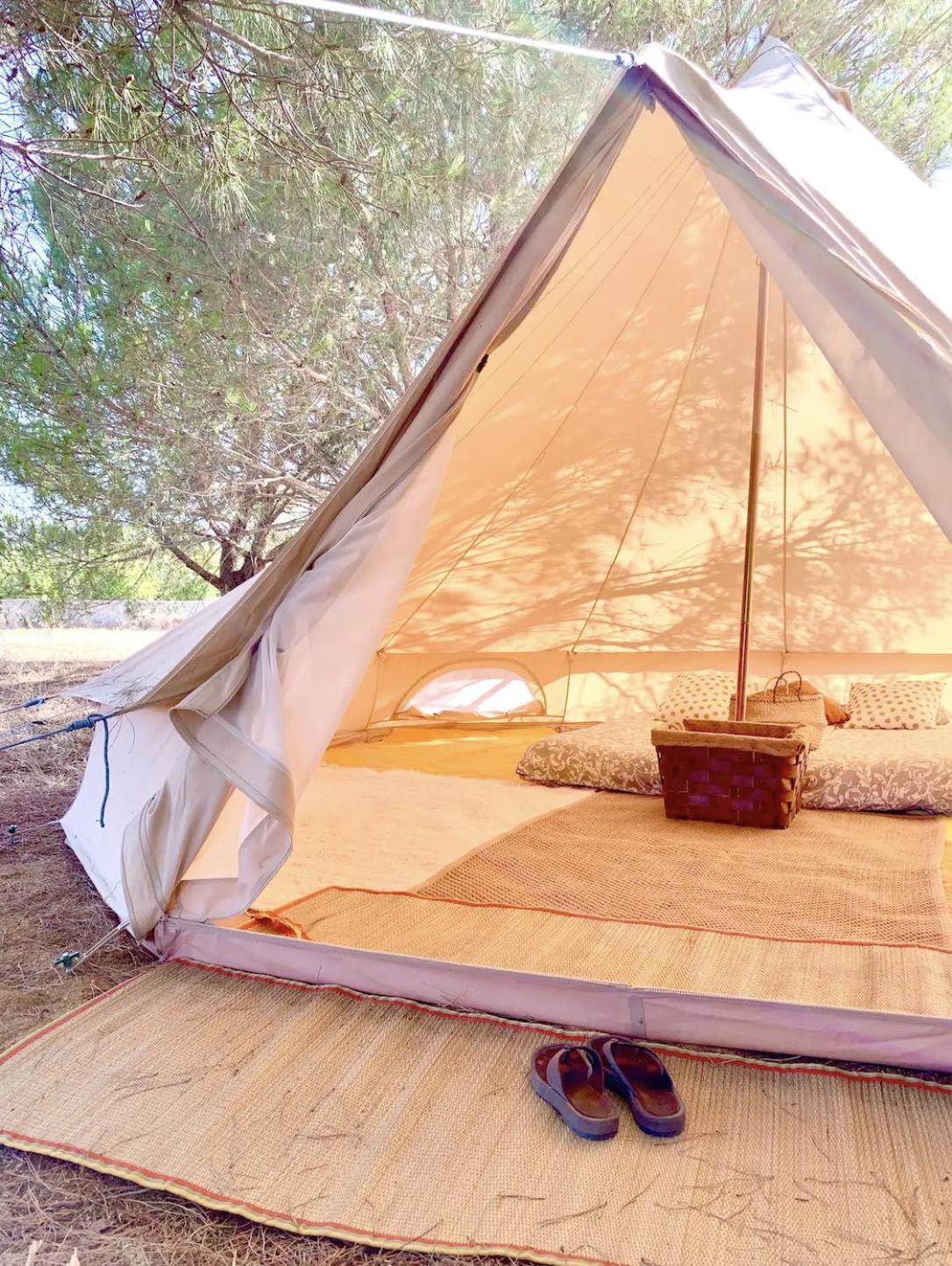 Glamping On Organic Yoga Farm With Natural Swimming Pool Near Luxuszelt Moncarapacho